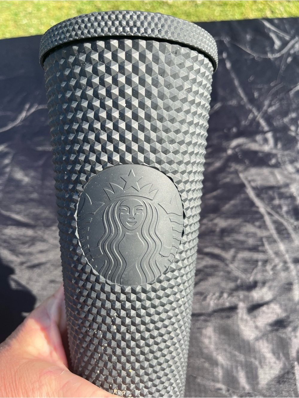 Starbucks Matte Black Textured Studded Tumbler
